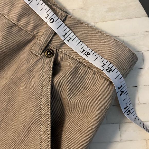 Woolrich Tan Trousers Sz 8 with Plaid Cuffs and plaid lining. - Picture 12 of 14